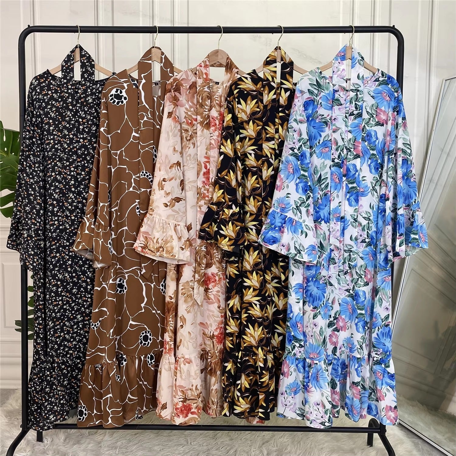 Printed abaya