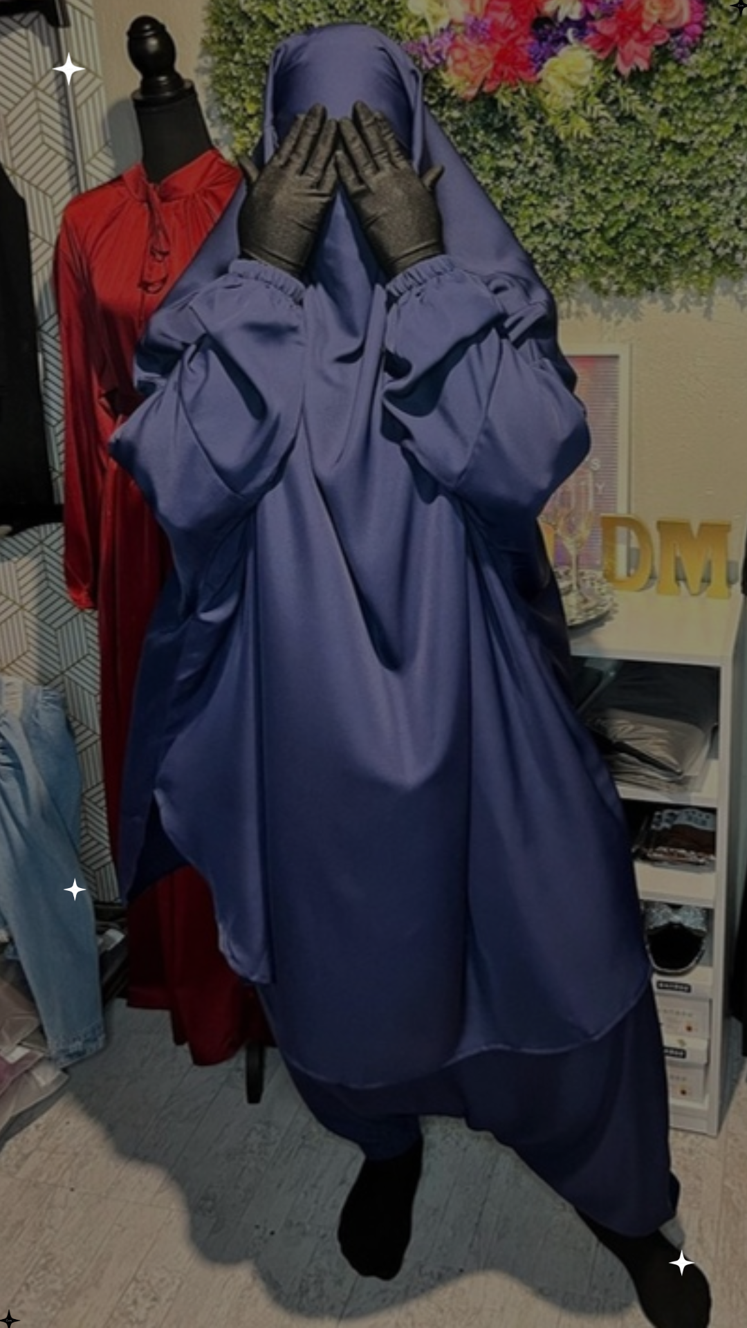 2 pc Jilbab with Harem Pants