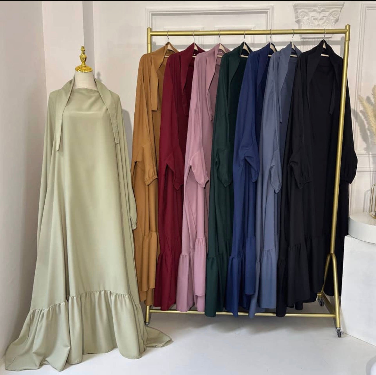 Ruffle Overhead Jilbab