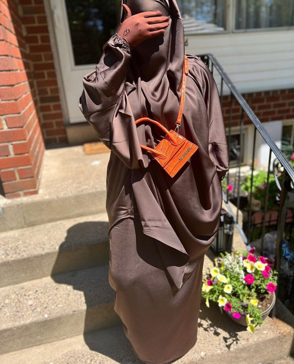 Haniya 2pc Satin Jilbab